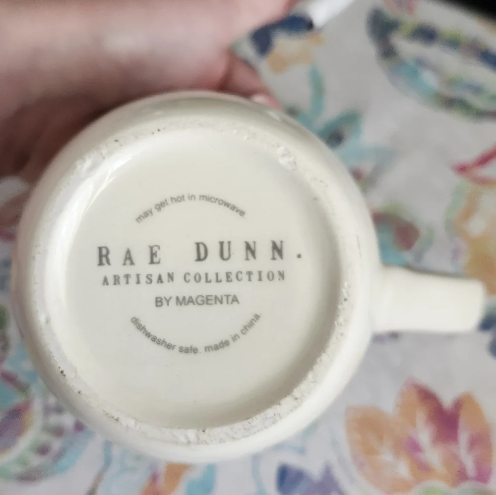 Rae Dunn Festive On Vixen Reindeer Mug - Cream - Picture 2 of 8